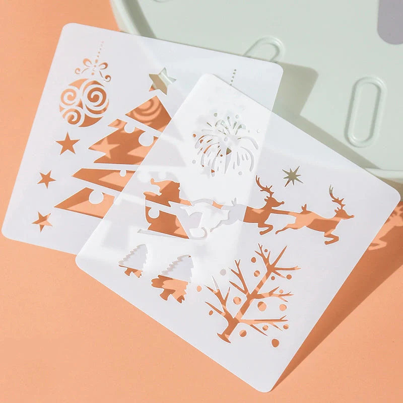DIY Christmas Hand Tent Album Grow Up Template for creative crafting