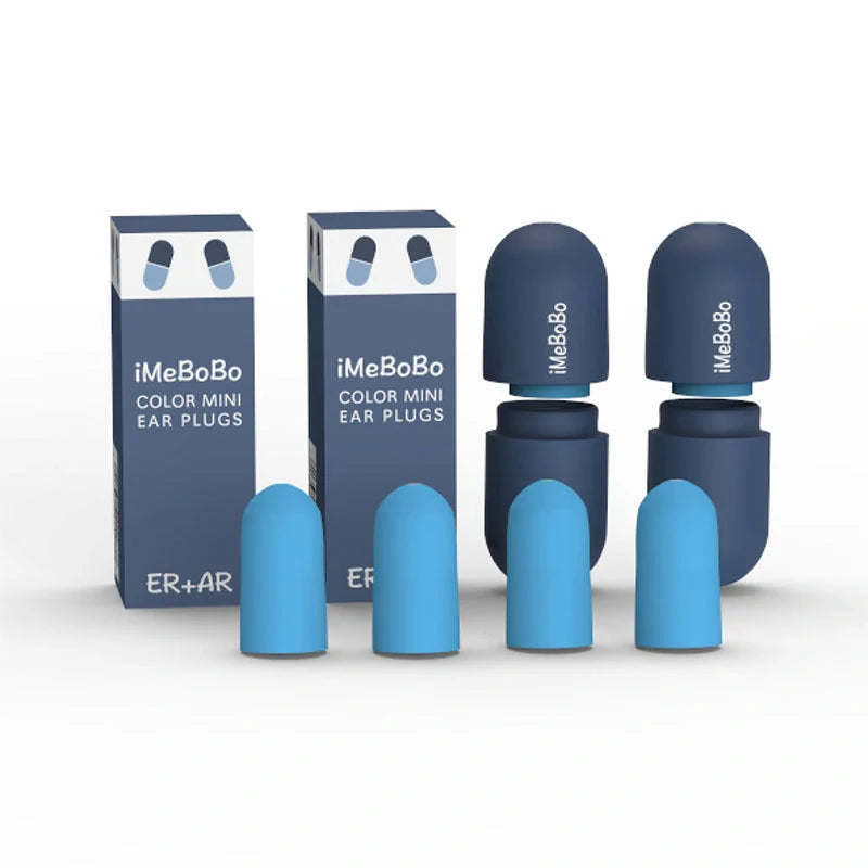 Soft sponge ear plugs with 60% noise reduction in various colours