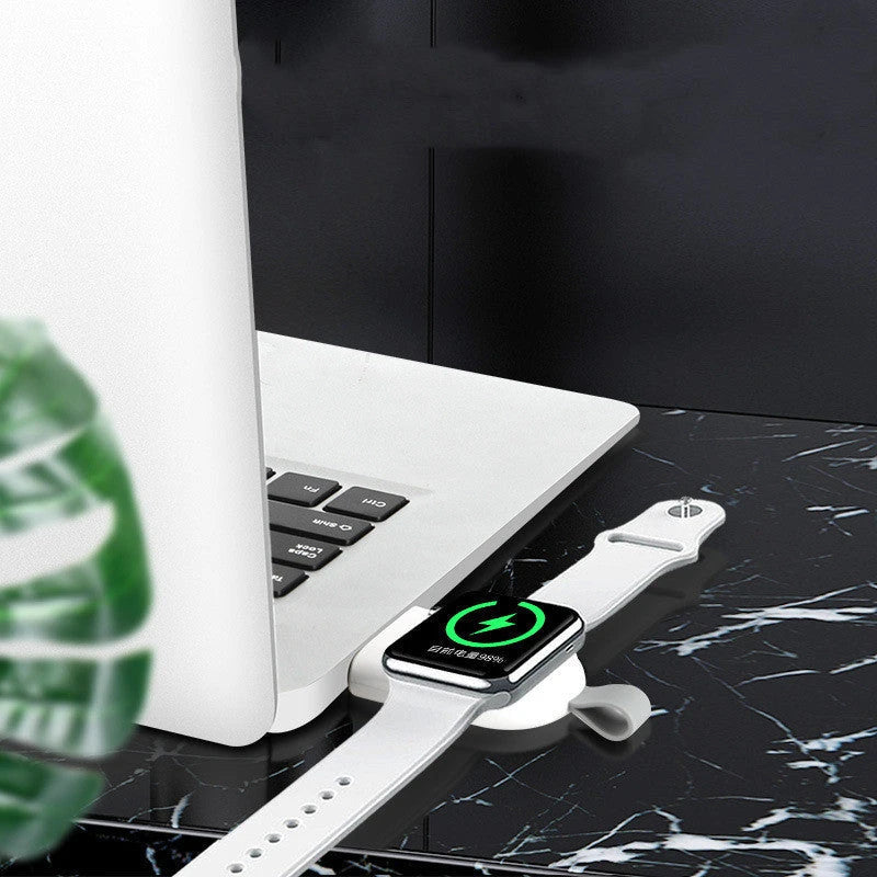 Premium wireless fast charger for smartphones, featuring a sleek and compact design for convenient charging on the go