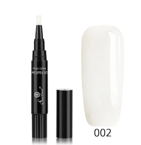 3-in-1 Gel Nail Varnish Pen with Glitter for easy one-step nail art