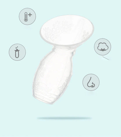 Premium silicone breast pump with large 85mm opening, designed for discreet and comfortable milk collection
