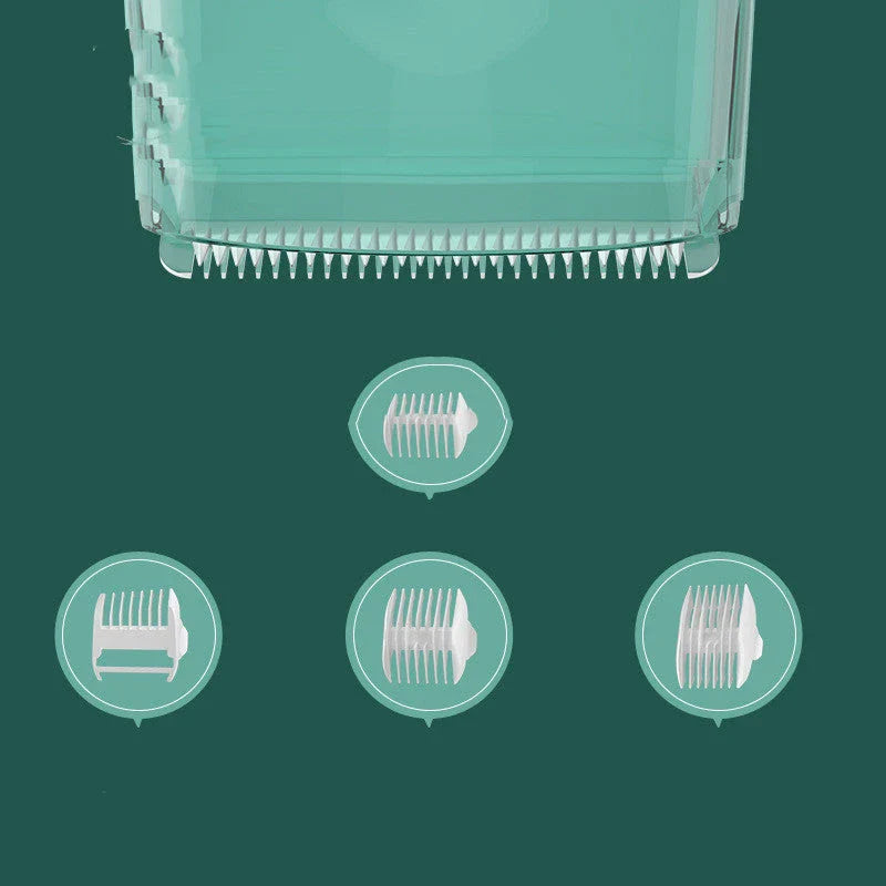 Cordless electric baby hair clipper with suction function for safe, mess-free haircuts