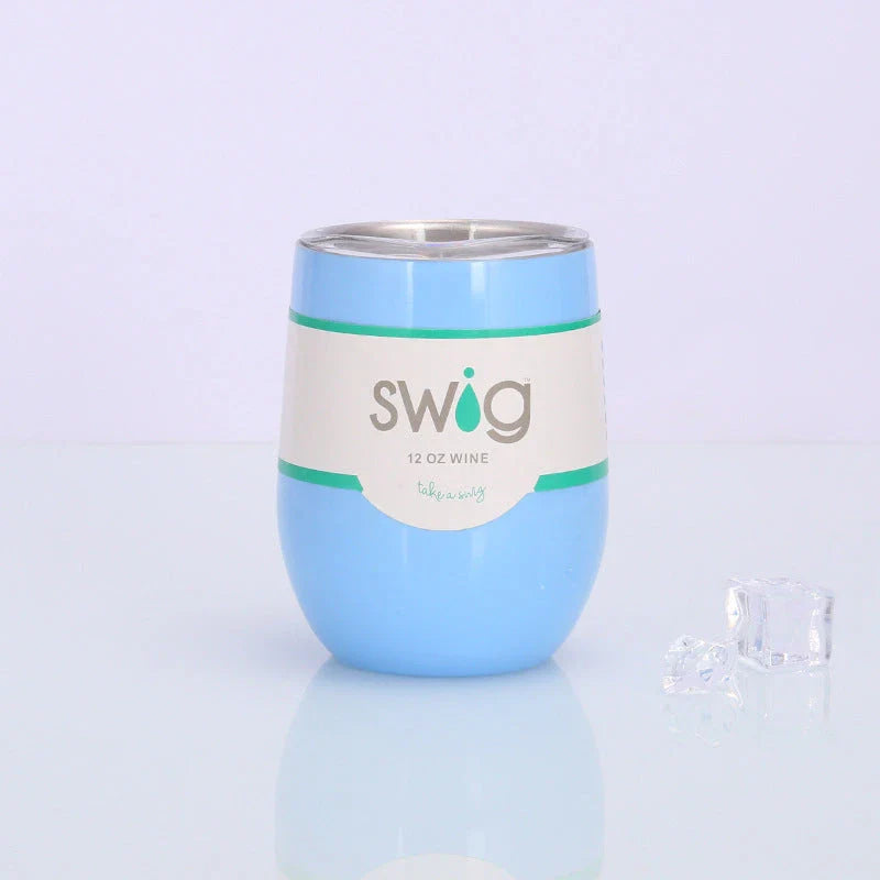 Premium Stainless Steel Insulated Wine Tumbler in Various Vibrant Colors - 12 oz Capacity, Vacuum Sealed Design