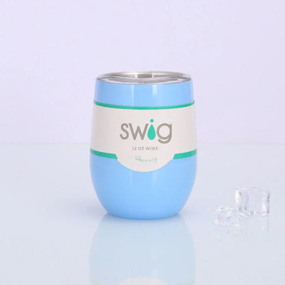 Premium Stainless Steel Insulated Wine Tumbler in Various Vibrant Colors - 12 oz Capacity, Vacuum Sealed Design