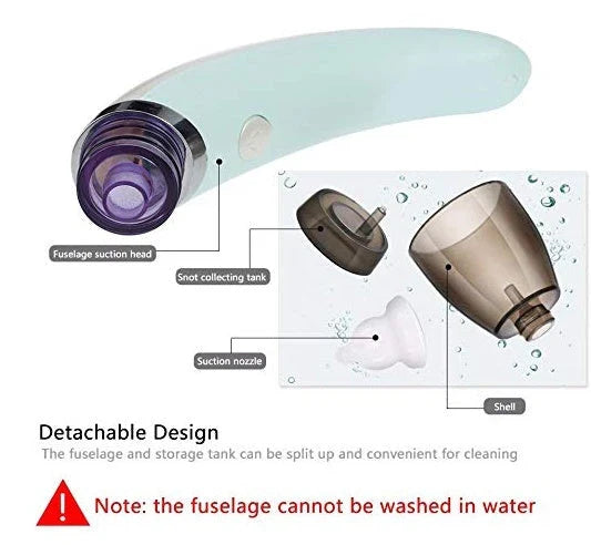 Electric Nasal Aspirator with Adjustable Suction Levels for Gentle Mucus Removal in Babies