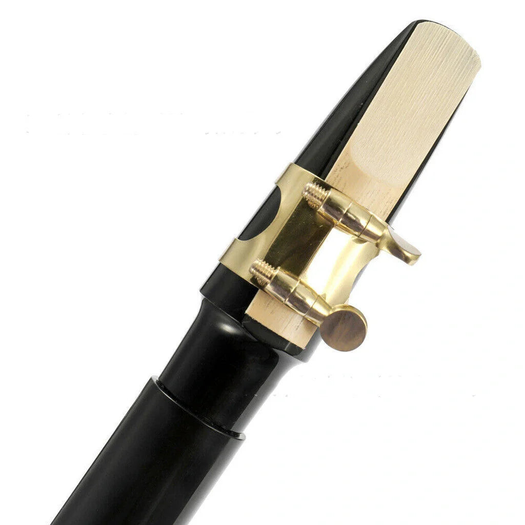 Portable Mini Saxophone in black with alto mouthpiece and carry bag