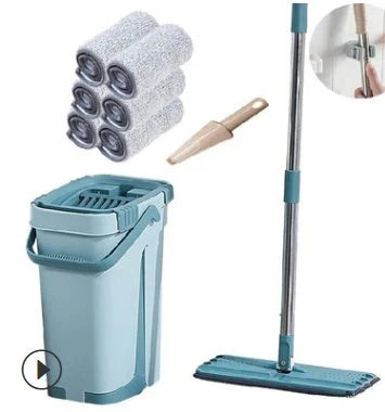 Versatile wooden floor cleaning mop with 360-degree swivel head, scratch-resistant microfiber, and vertical ventilation for effortless cleaning