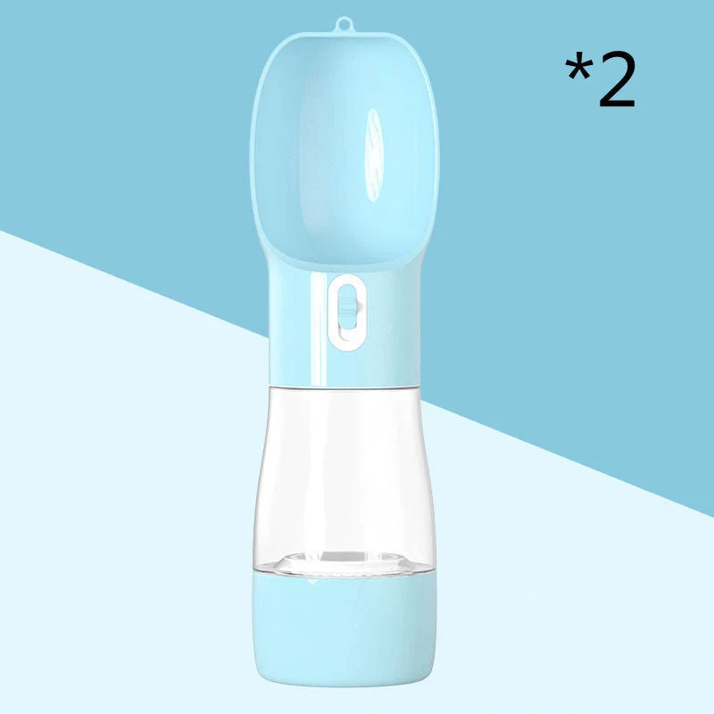 Traveling Out Portable Dog Water Dispenser with food and water compartments