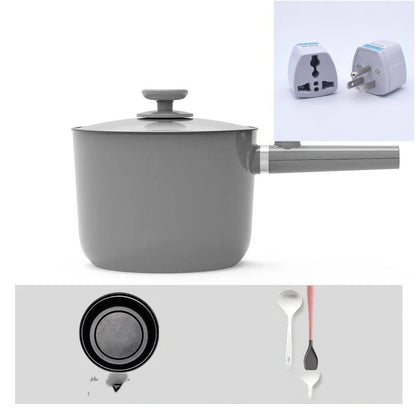 Mini Electric Fondue Pan with ceramic glaze interior and compact design