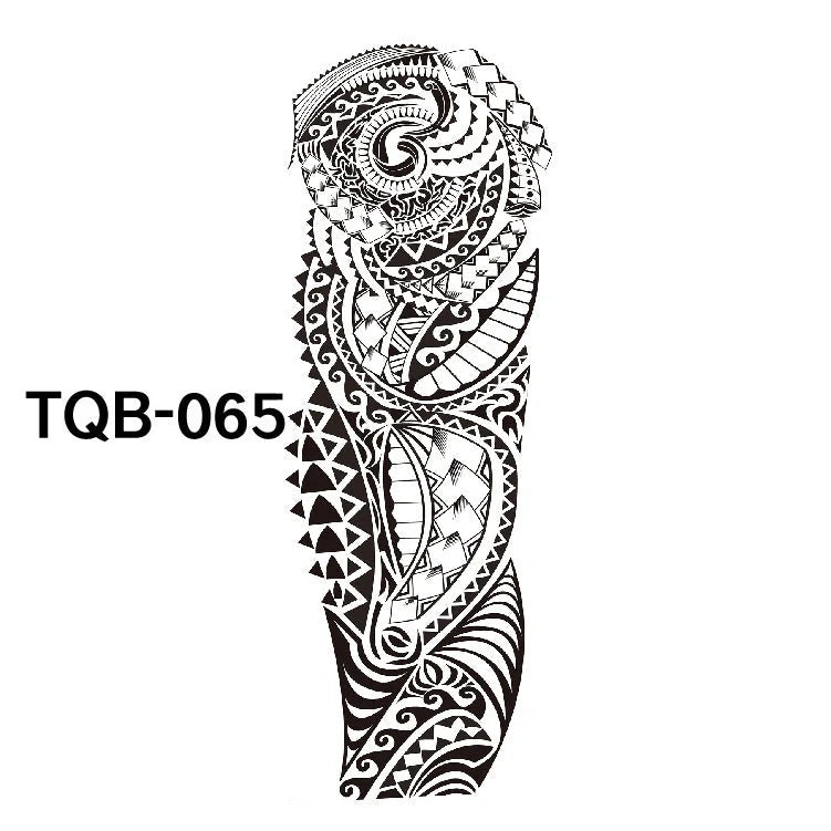 Waterproof Full Arm Tattoo Sticker in various colours for temporary body art