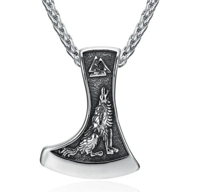 Vintage Norse rune necklaces for men, featuring a range of intricate Viking symbols and designs crafted from premium stainless steel