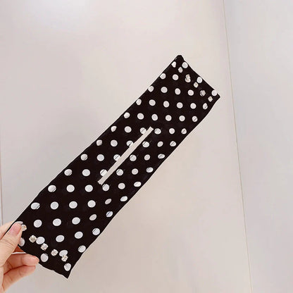 Women's elegant cloth headband with diamond and pearl accents for stylish hairstyles