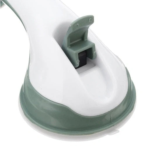 Durable ABS plastic bathroom handrail with suction cups for anti-skid safety support