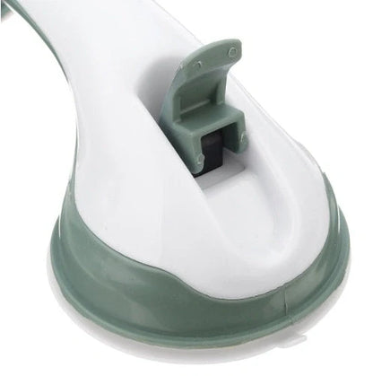 Durable ABS plastic bathroom handrail with suction cups for anti-skid safety support