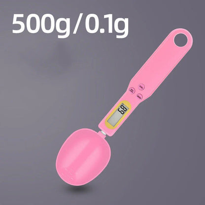 Versatile digital kitchen scale with precise measurements from 0.1g to 500g, multiple unit options, and compact design for easy storage