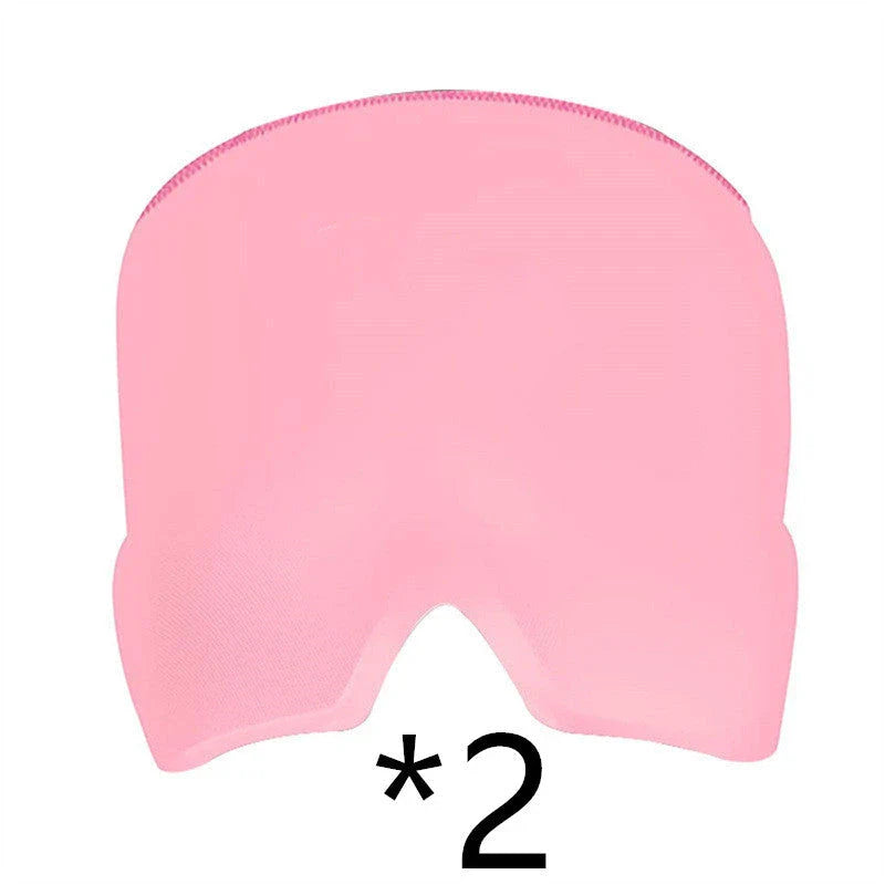 Soothing Ice Therapy Eye Mask for Headache and Migraine Relief, Flexible Gel Material, Adjustable Strap