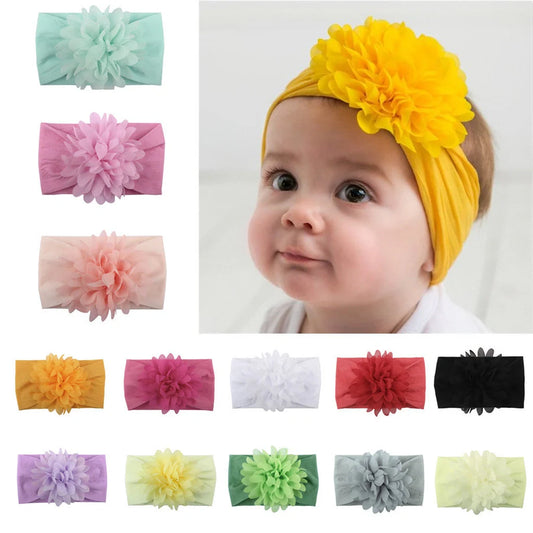 Handcrafted chiffon flower baby headband for cute princess hair accessories