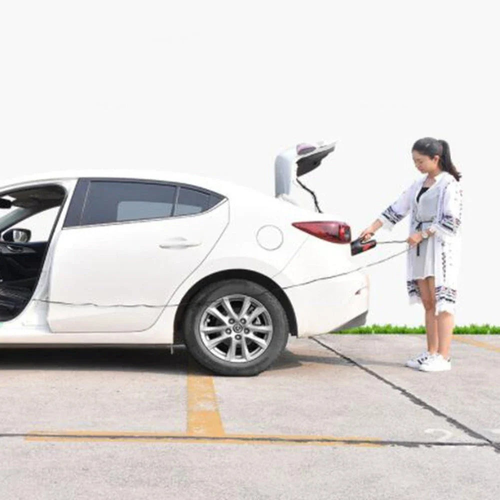 Powerful handheld vacuum cleaner with attachments for cleaning small car interiors