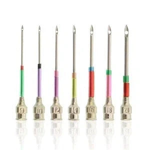 Electroplated alloy poke needle embroidery set for detailed crafting