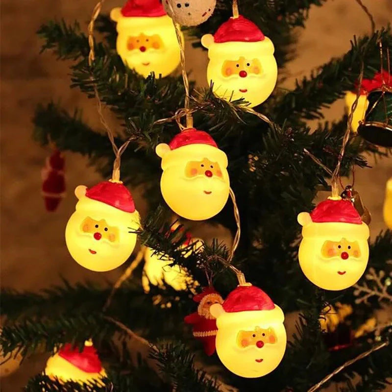Waterproof Santa Claus LED string lights for Christmas tree decoration