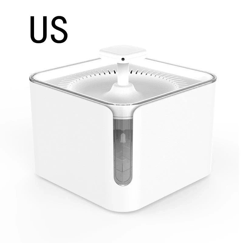 Energy-Efficient 3L USB Automatic Pet Feeder and Water Fountain with 360-degree Circulating Filtration and Automatic Power-Off Feature