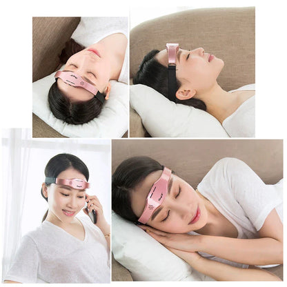 Wireless relaxation massage helmet with adjustable straps and control buttons for customised head massage experience