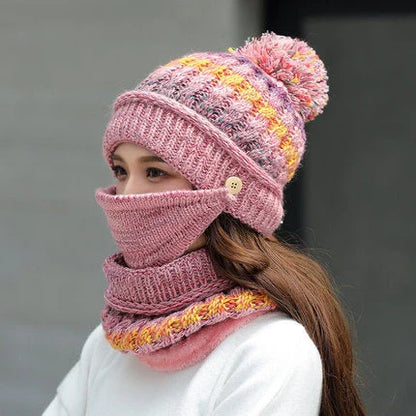 Korean winter knitted wool hat in various colours