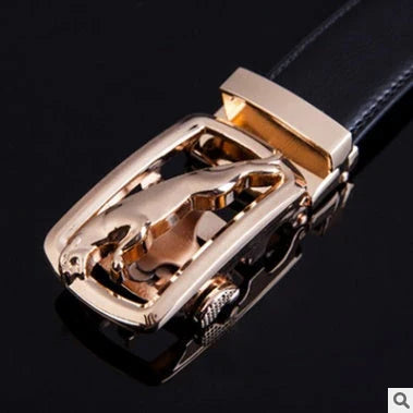 Premium leather automatic buckle belt in multiple styles and sizes