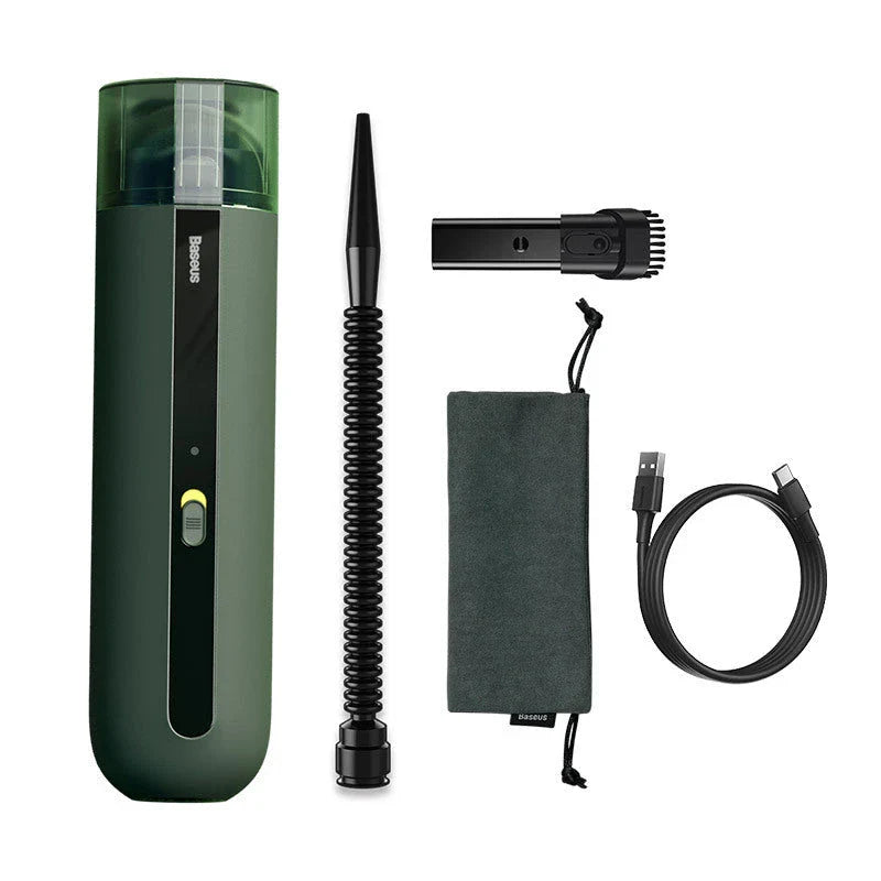 BASEUS Wireless Car Vacuum Cleaner with 5,000Pa Suction, Portable Design, and HEPA Filtration for Spotless Car Interior