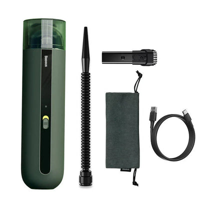 BASEUS Wireless Car Vacuum Cleaner with 5,000Pa Suction, Portable Design, and HEPA Filtration for Spotless Car Interior