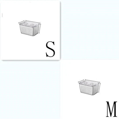 Premium food preservation containers for large capacity refrigerators, featuring customisable partitions, easy-to-clean design, and durable construction.