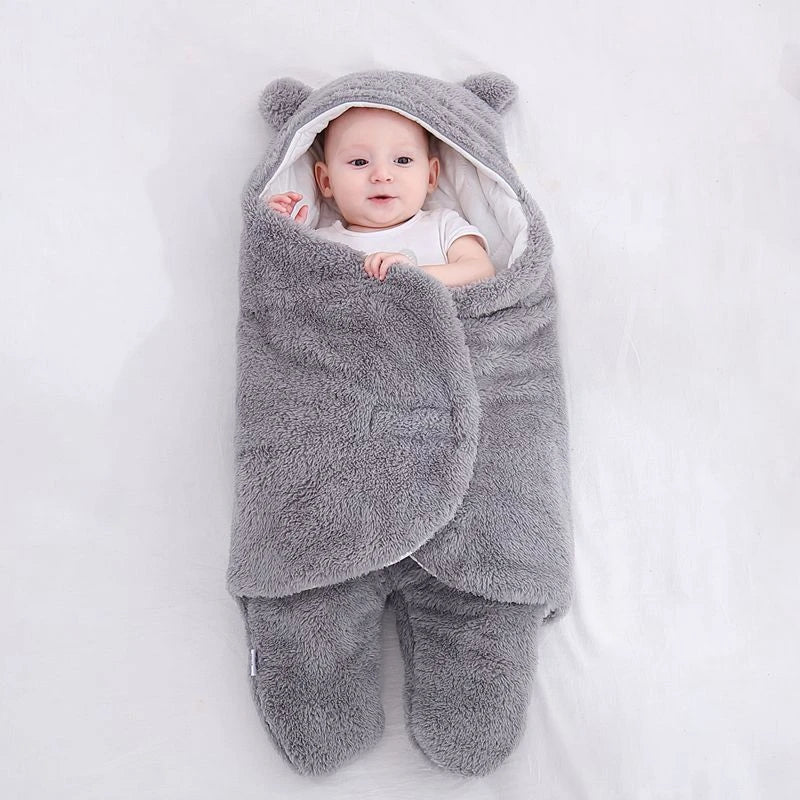 Cozy and soft baby sleeping bag in various colors for newborns and infants up to 9 months old