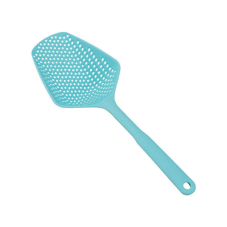Large nylon strainer scoop colander for kitchen use, perfect for frying and soup making