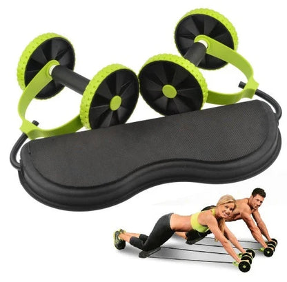 Premium versatile fitness roller with soft, sponge-like wheels for a smooth, full-body workout experience
