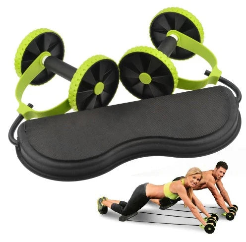 Premium versatile fitness roller with soft, sponge-like wheels for a smooth, full-body workout experience