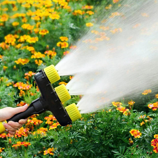 Adjustable garden sprinkler nozzles with versatile water flow for watering lawns, gardens, and crops