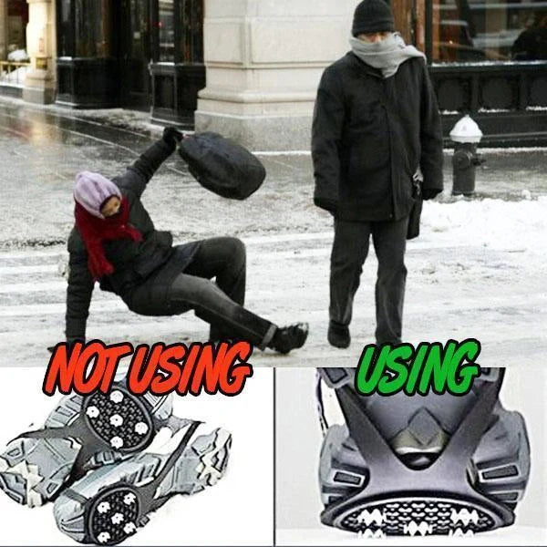 Silicone Climbing Non-Slip Shoe Grip for icy and snowy conditions