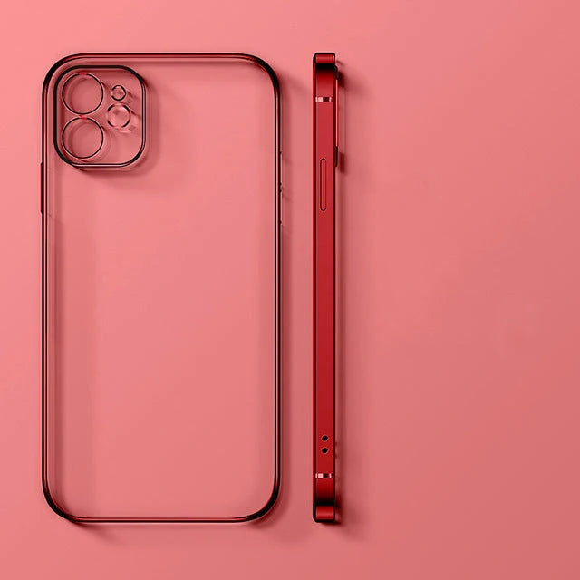Transparent and ultra-thin mobile phone case in various colours for iPhone 12 Pro Max