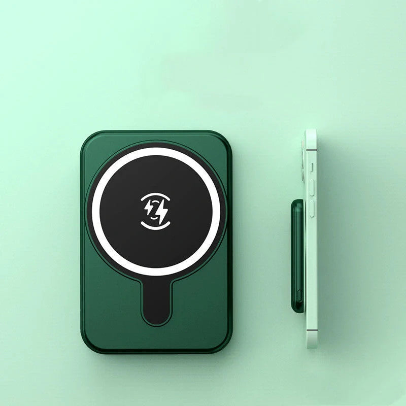 Mini Fast Charging Magnetic Wireless Power Bank in various colors