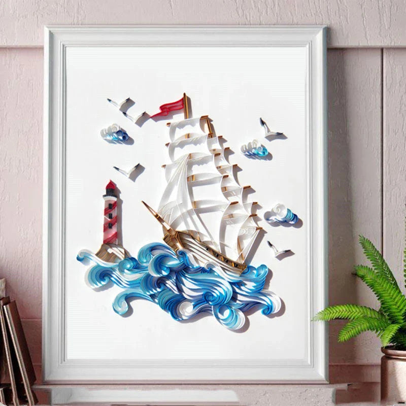 Elegant paper craft kits featuring a variety of designs like deer, tiger, wolf, fish, and more for home decor and gift-giving