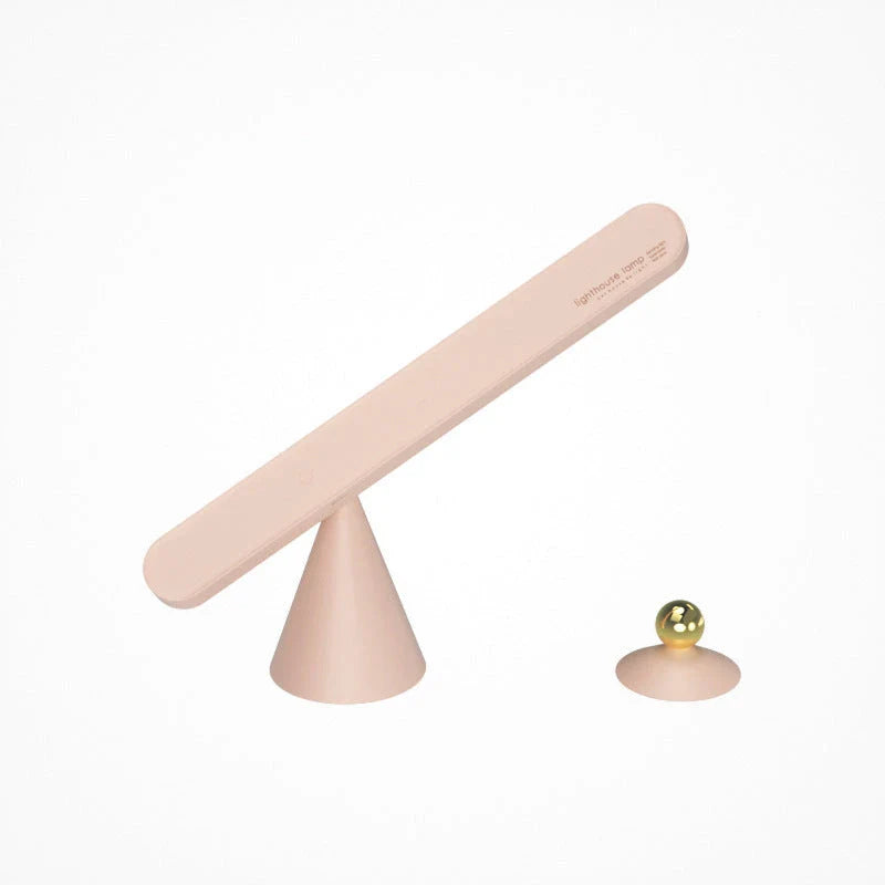 Elegant wireless reading lamp with geometric design, touch controls, and USB charging for versatile home lighting