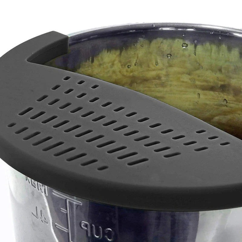Premium Silicone Food Oil Drainer for Pots, Pans and Bowls - Effortless Drainage and Cleanup
