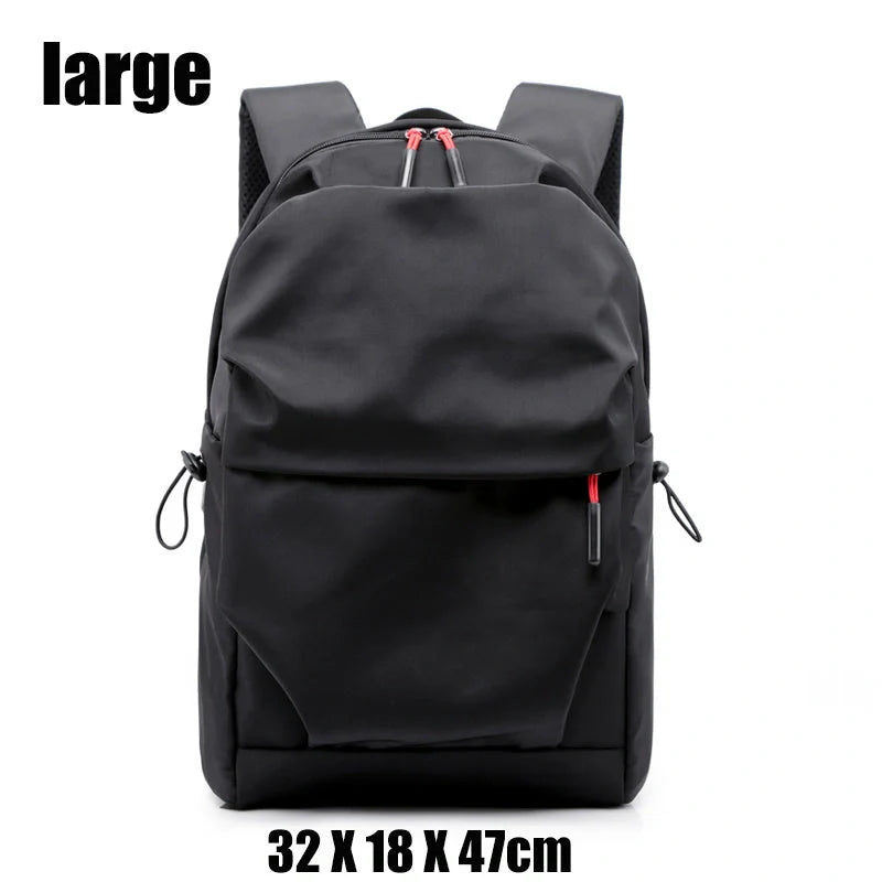 Stylish nylon backpack with multiple compartments for everyday use