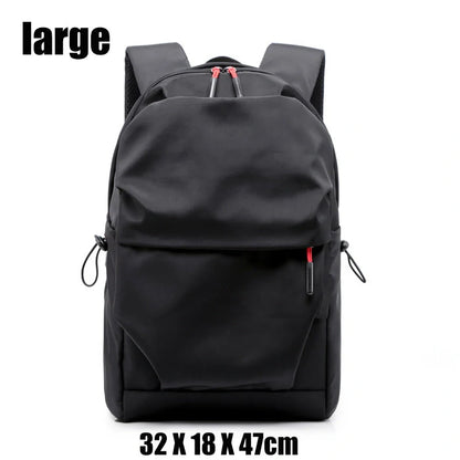 Stylish nylon backpack with multiple compartments for everyday use