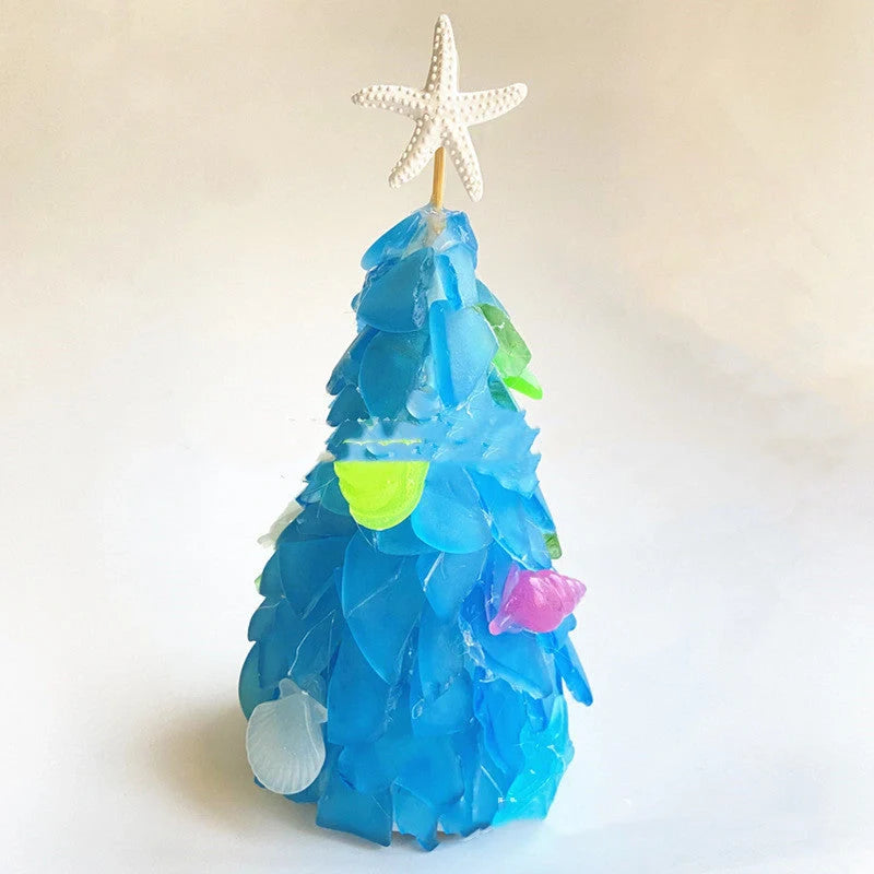 Blue PVC Christmas tree decoration for DIY holiday crafting