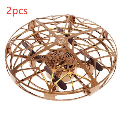 Intuitive air drone with UFO-inspired design, gesture control, and automatic obstacle avoidance for seamless aerial experiences.
