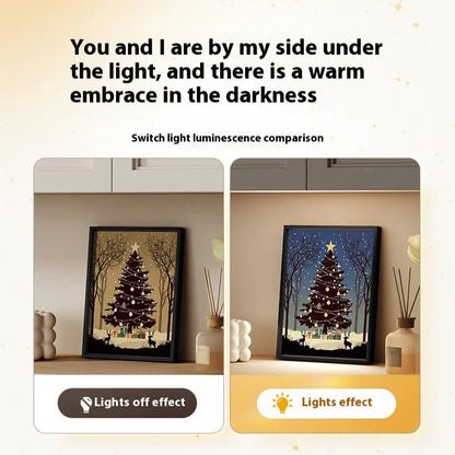 Festive Bluetooth Christmas Tree Ornament Speaker with LED Night Light and Premium Aluminum Alloy Frame