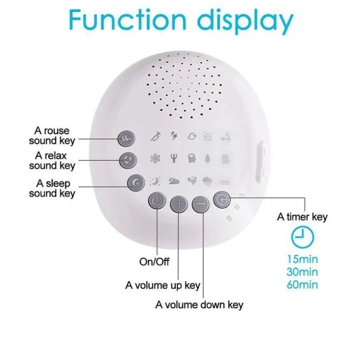 White noise machine for baby sleep with 9 sound options