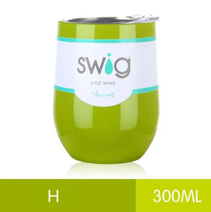 9 oz insulated stainless steel tumbler mug with lid in various vibrant colours, perfect for hot and cold beverages