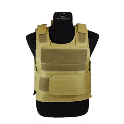 Black Hawk tactical vest in various camouflage patterns with adjustable straps